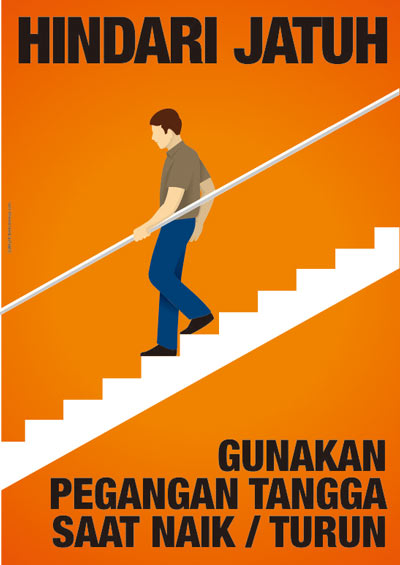 Pegangan Tangga Safety Poster Indonesia